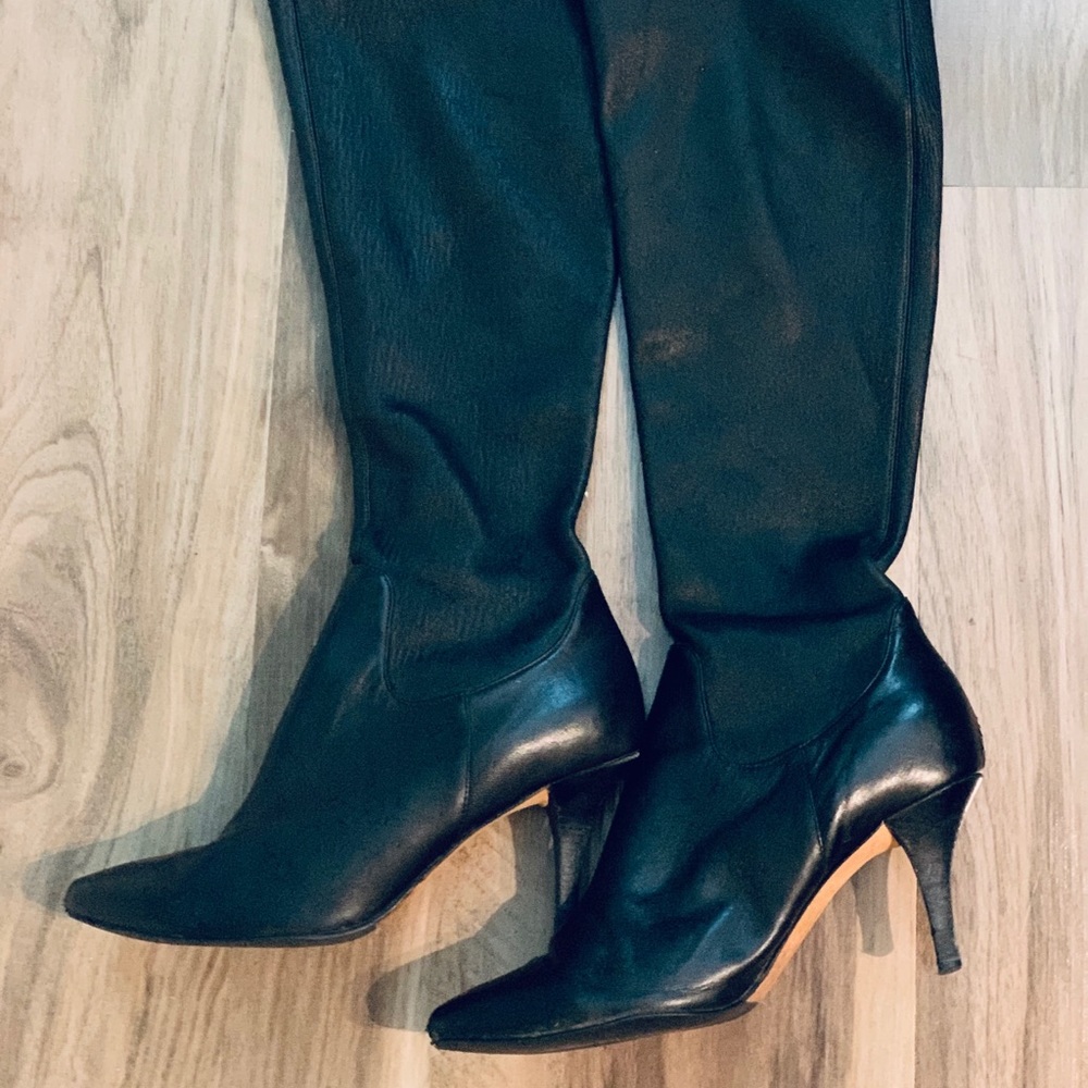 Cole Haan Nike Air Black Leather Boots